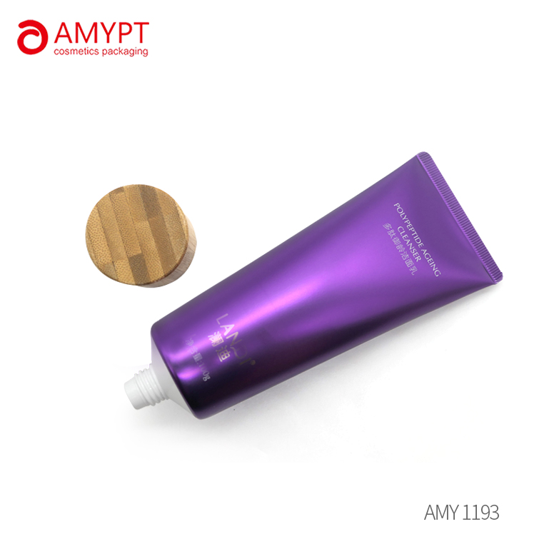 25g 50g 100g 150g tube packaging with Bamboo Screw cap