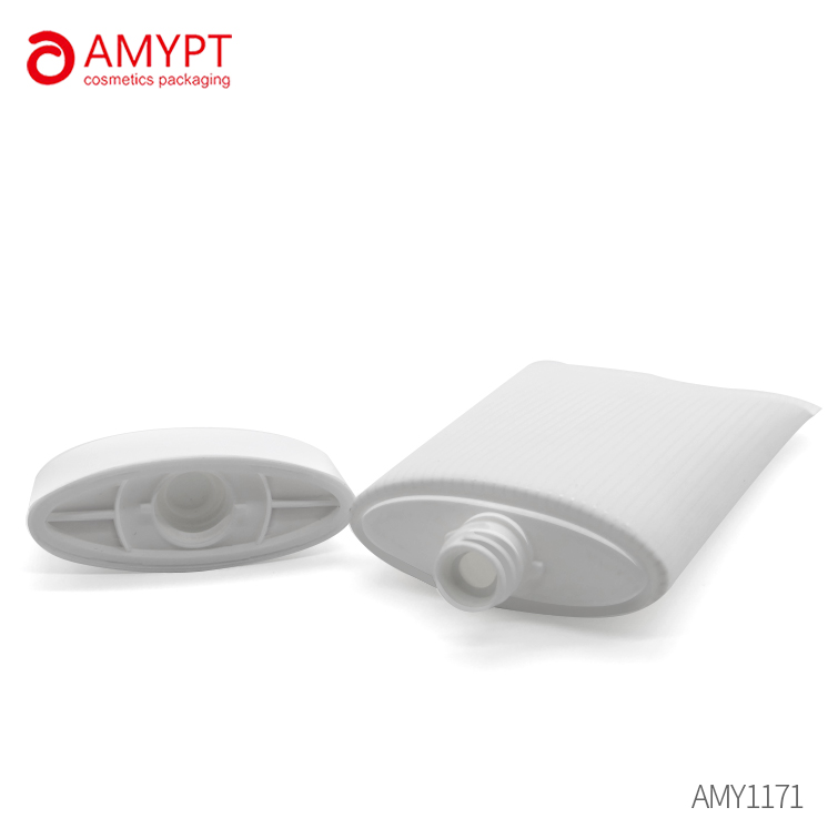 Large capacity cosmetic packaging oval tube 