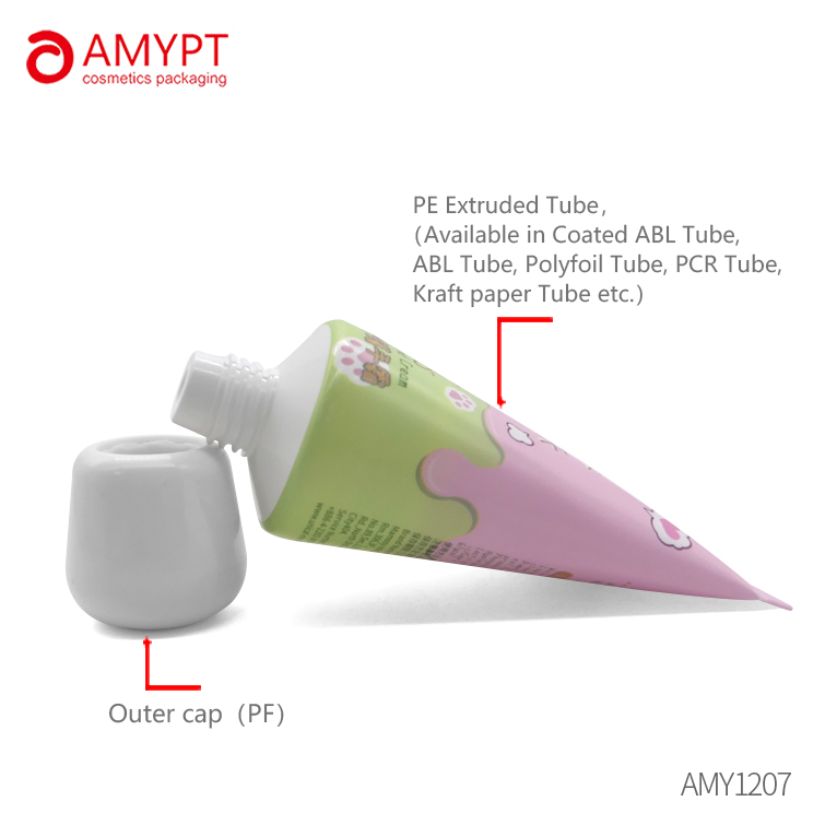 30-80g Custom PE extruded tube with PF(Bakelite) cap