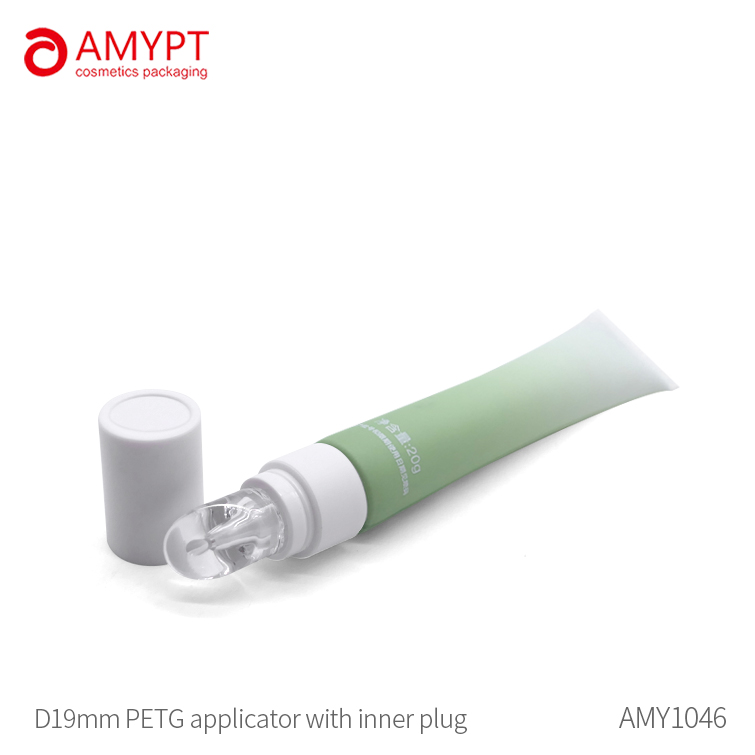 Eye cream tube with High transparent silicone head