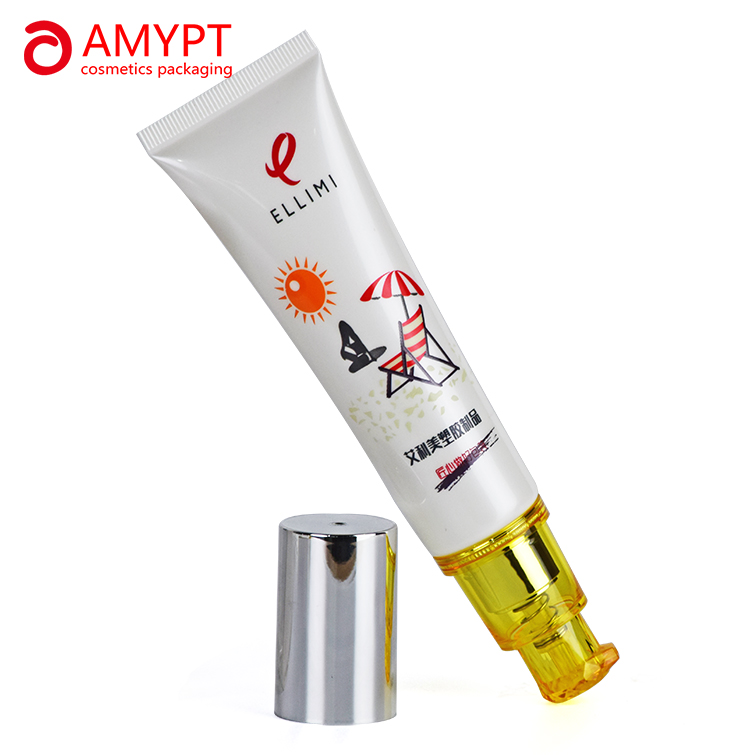 plastic pump tube for bb cream or liquid foundation