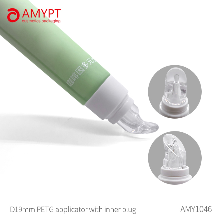 Eye cream tube with High transparent silicone head