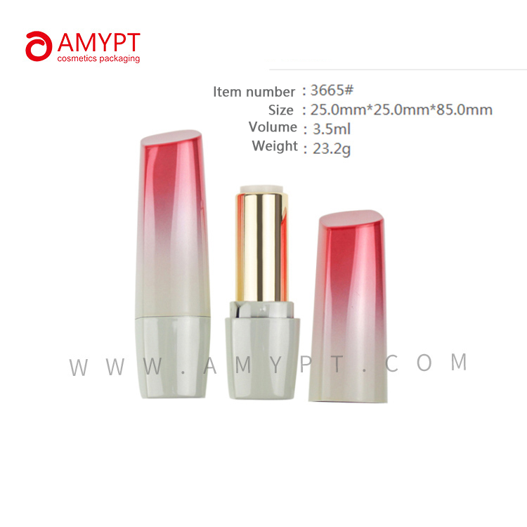 Pink Gradient Color Lipstick Cases Empty Lipstick Container Plastic Cosmetic Packaging Make Up Packagings