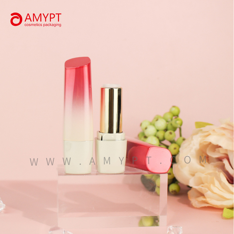 Pink Gradient Color Lipstick Cases Empty Lipstick Container Plastic Cosmetic Packaging Make Up Packagings