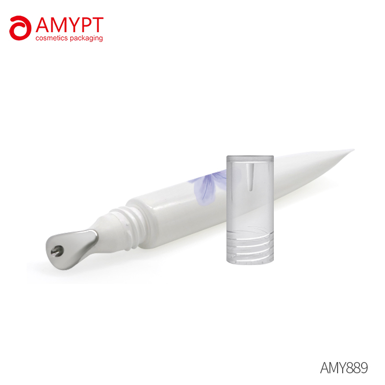 Plastic Eye Cream Tube with Zinc Alloy Head