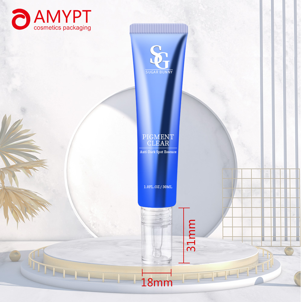 Empty Custom Cosmetic Packaging Eye Cream Tube with Dropper