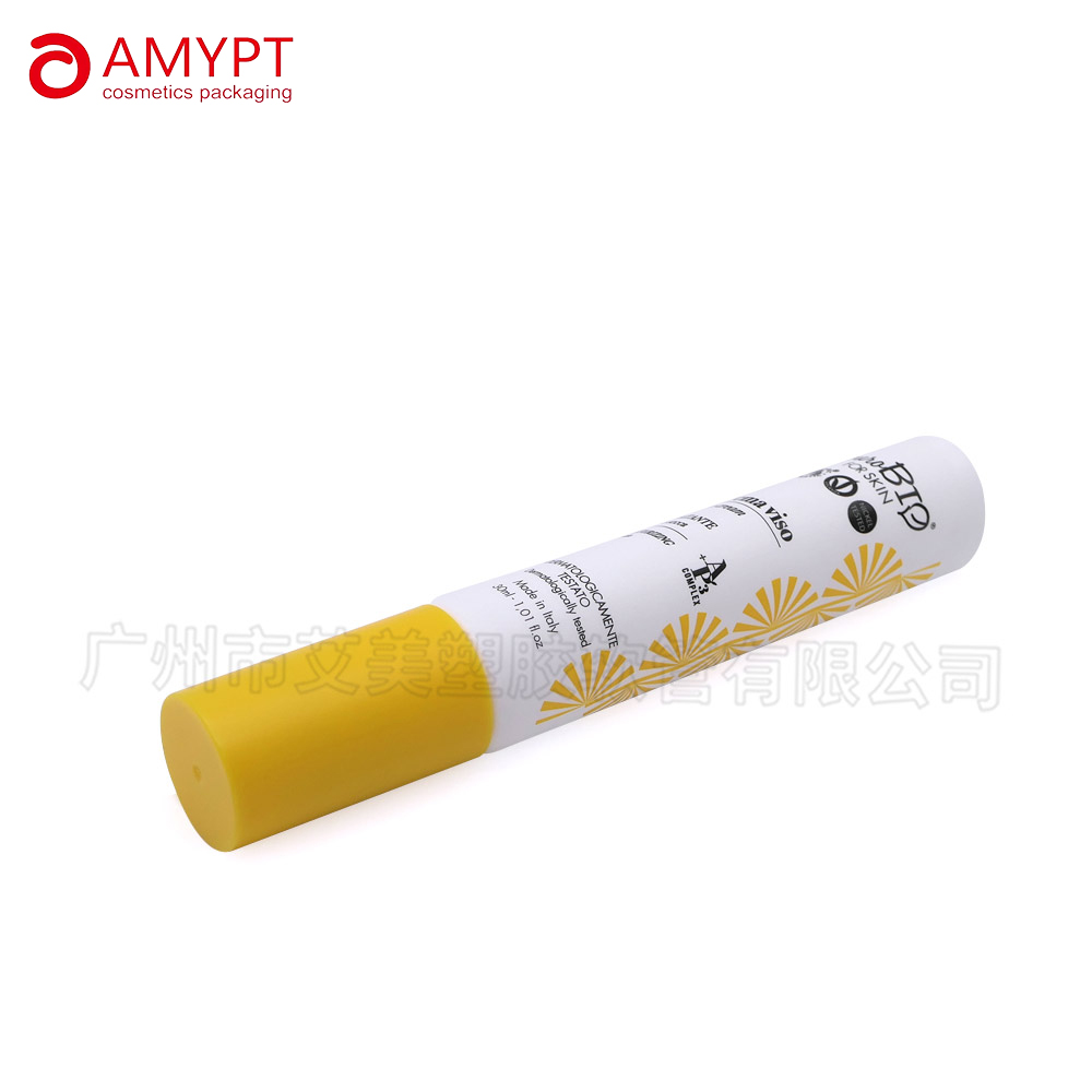 Popular Concise Style Cosmetic Plastic Tube with Airless Pump