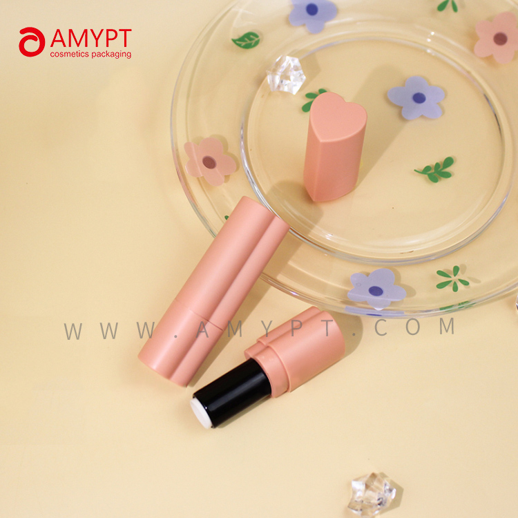 Heart Shape Matte Empty Lipstick Packaging Romance Cosmetics Container 