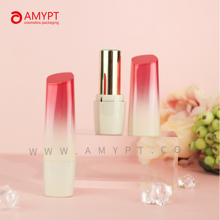 Pink Gradient Color Lipstick Cases Empty Lipstick Container Plastic Cosmetic Packaging Make Up Packagings