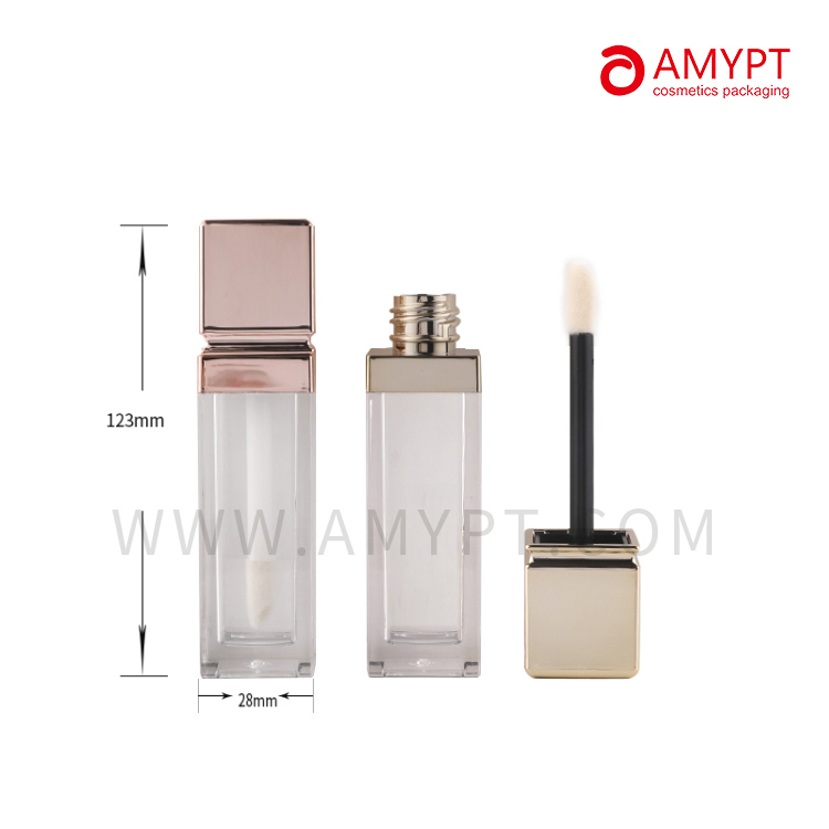 30ml Square Plastic Lip Gloss Bottle