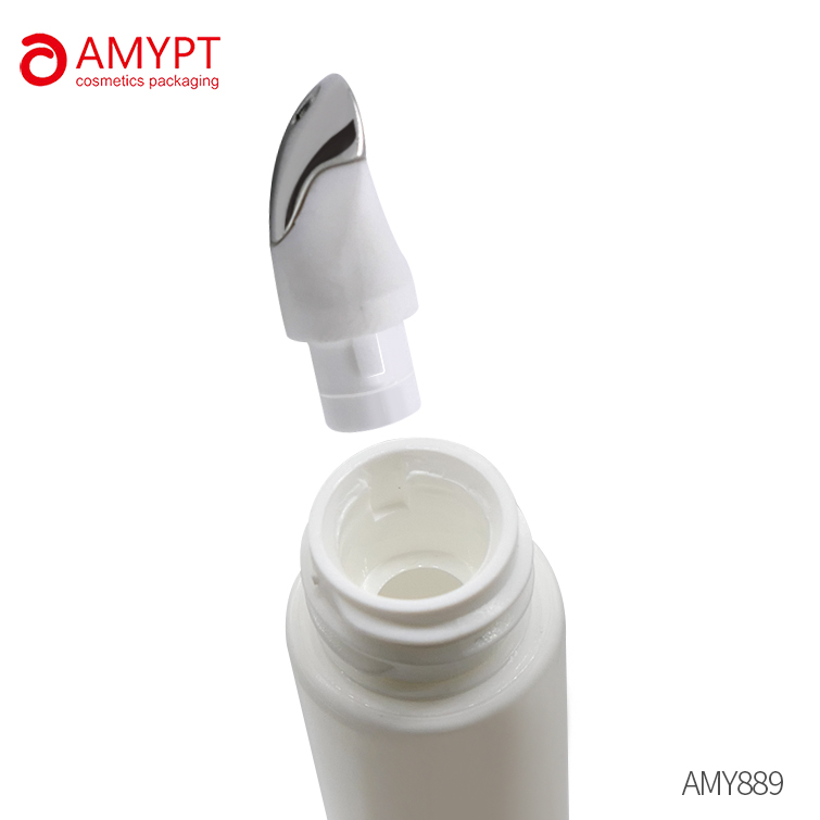 Plastic Eye Cream Tube with Zinc Alloy Head