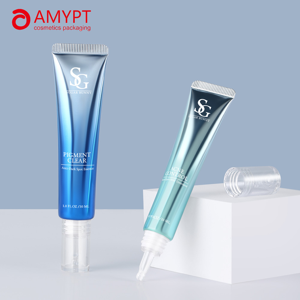 Empty Custom Cosmetic Packaging Eye Cream Tube with Dropper