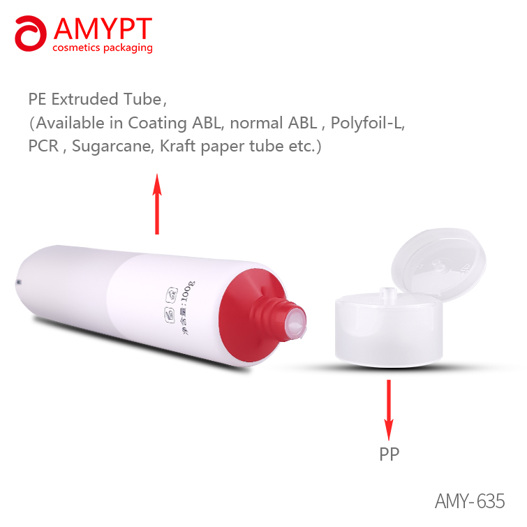 Large Capacity Cosmetic Stylish Tube Packaging with Filp-top Cap