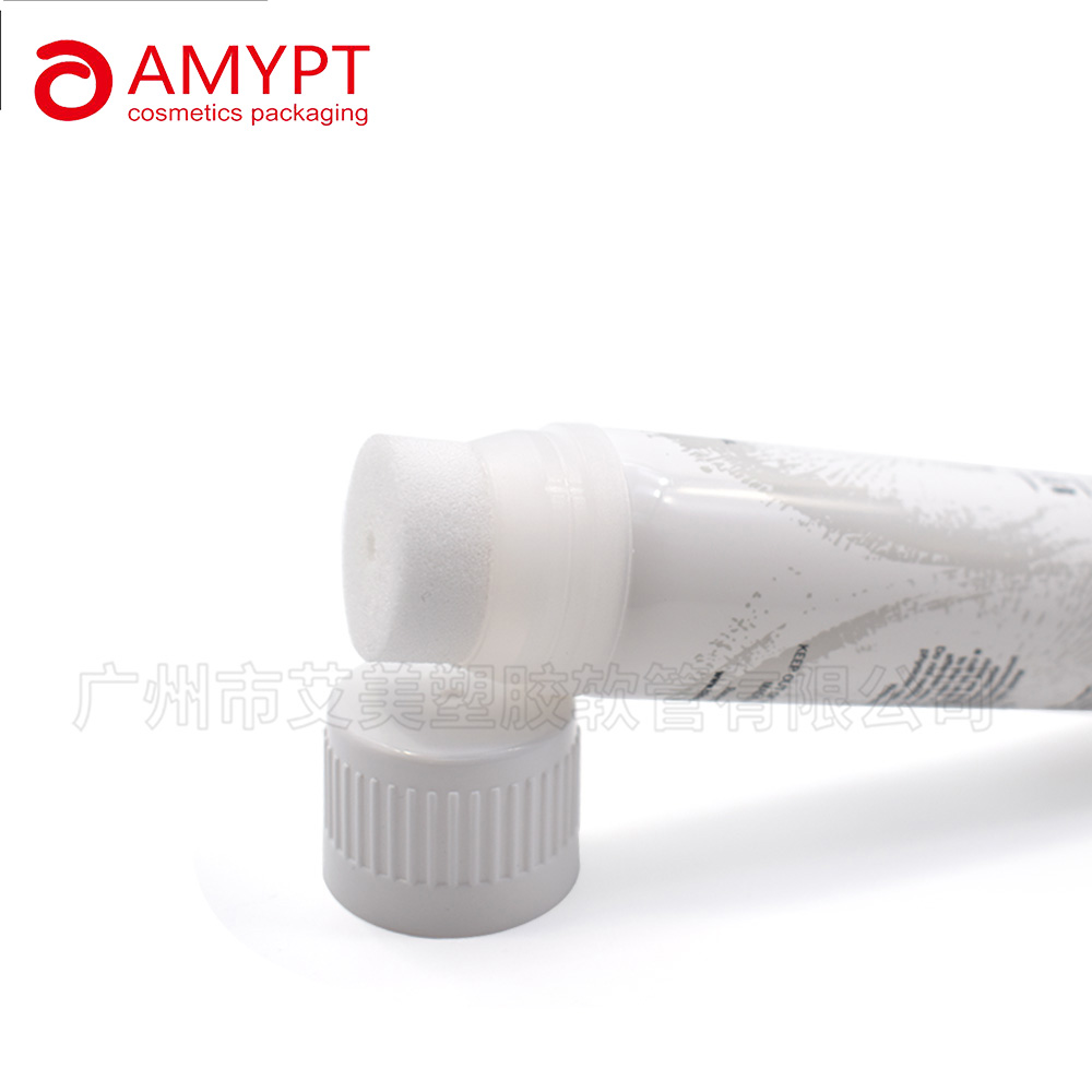 New Brush Plastic Packaging Massage Facial Cleanser Plastic PE Shaped Cosmetic Tube With Brush Head