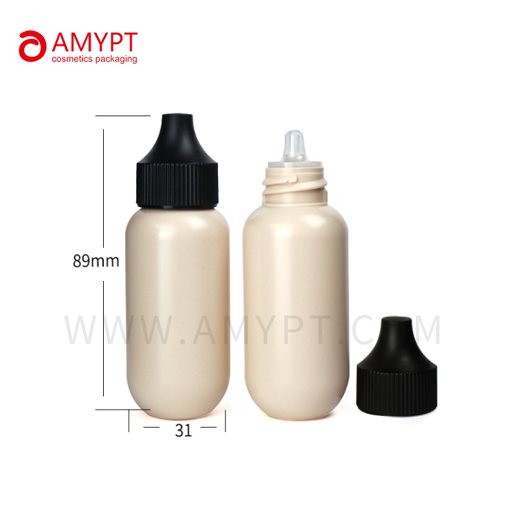 Squeezable Plastic Dropper Bottle for Liquid Foundation 