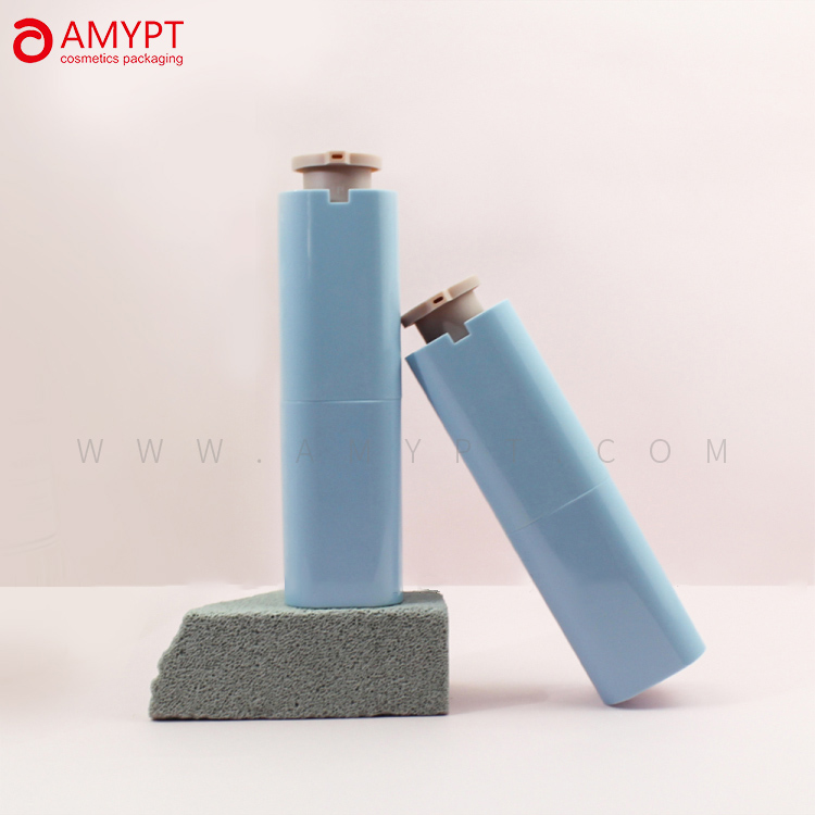 Customized Square Shape Cosmetic Bottle with Airless Pump