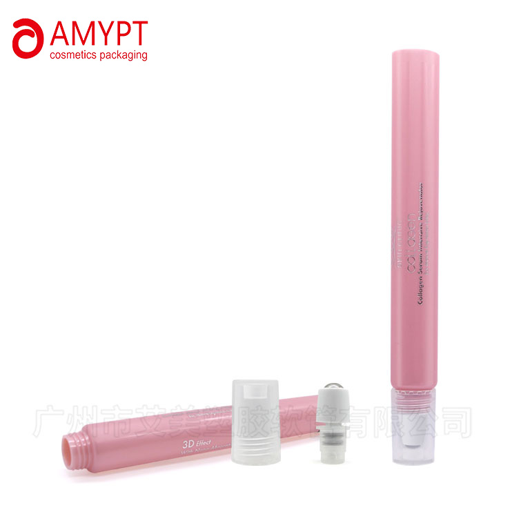 Massage Plastic Tube with Single Roller Ball Applicator Packaging Tubes