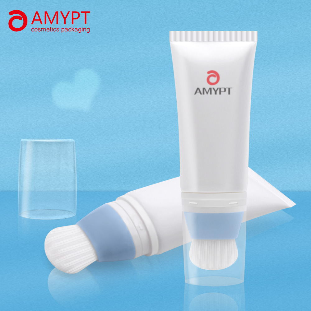 Face Wash Extruded Tube with Silicon Brush