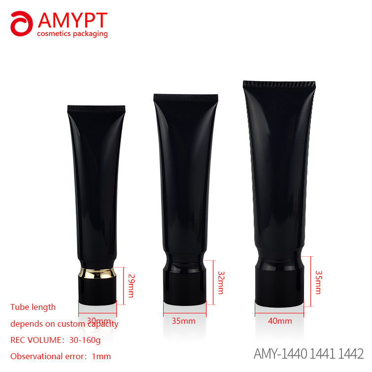 30-160ml tube screw cap oval shaped cosmetic tube