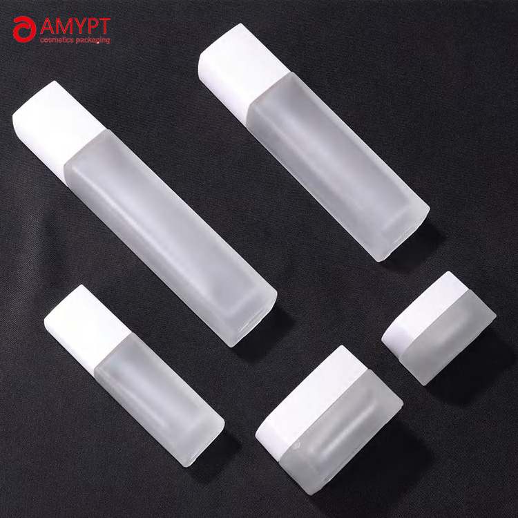 Empty Matte Frosting Glass Cosmetic Bottles