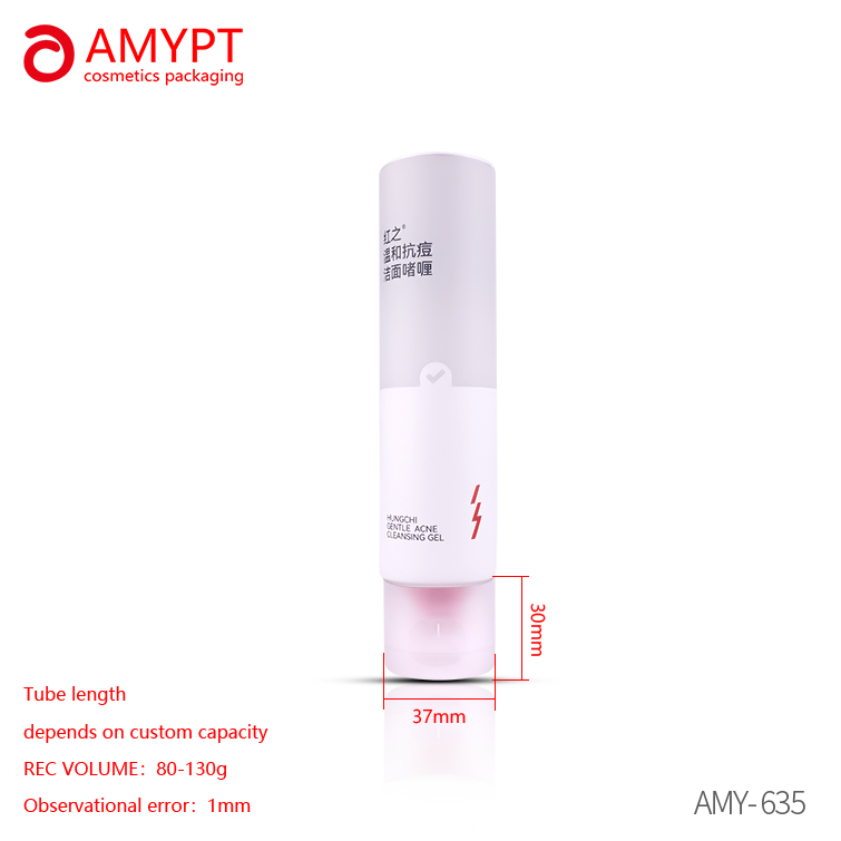 Large Capacity Cosmetic Stylish Tube Packaging with Filp-top Cap