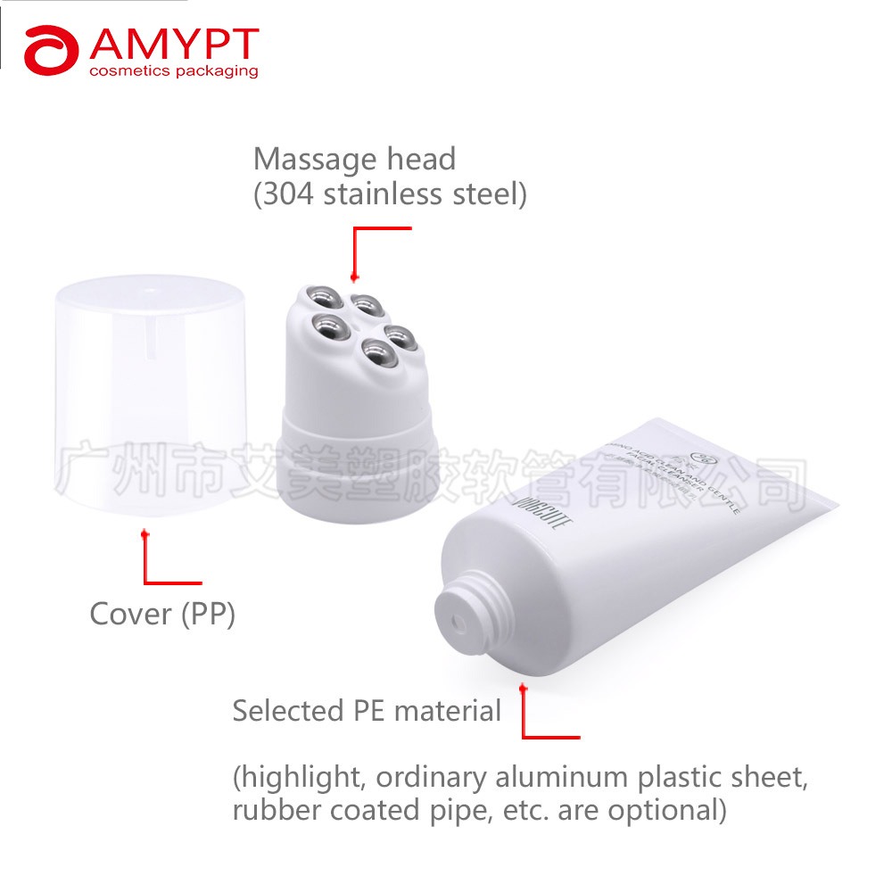 Cosmetic Tube with Five Roller Ball Head Plastic Tube Packaging