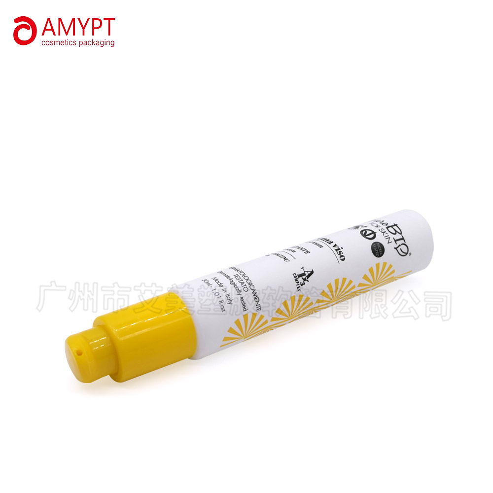 Popular Concise Style Cosmetic Plastic Tube with Airless Pump