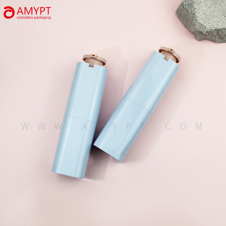 Customized Square Shape Cosmetic Bottle with Airless Pump