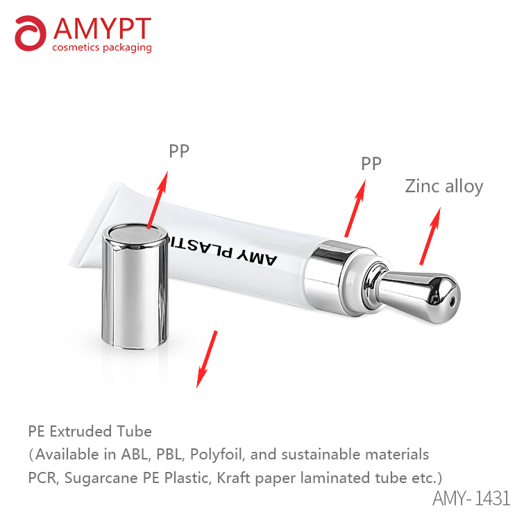 10-25g Eye Cream tube packaging with Metal applicator