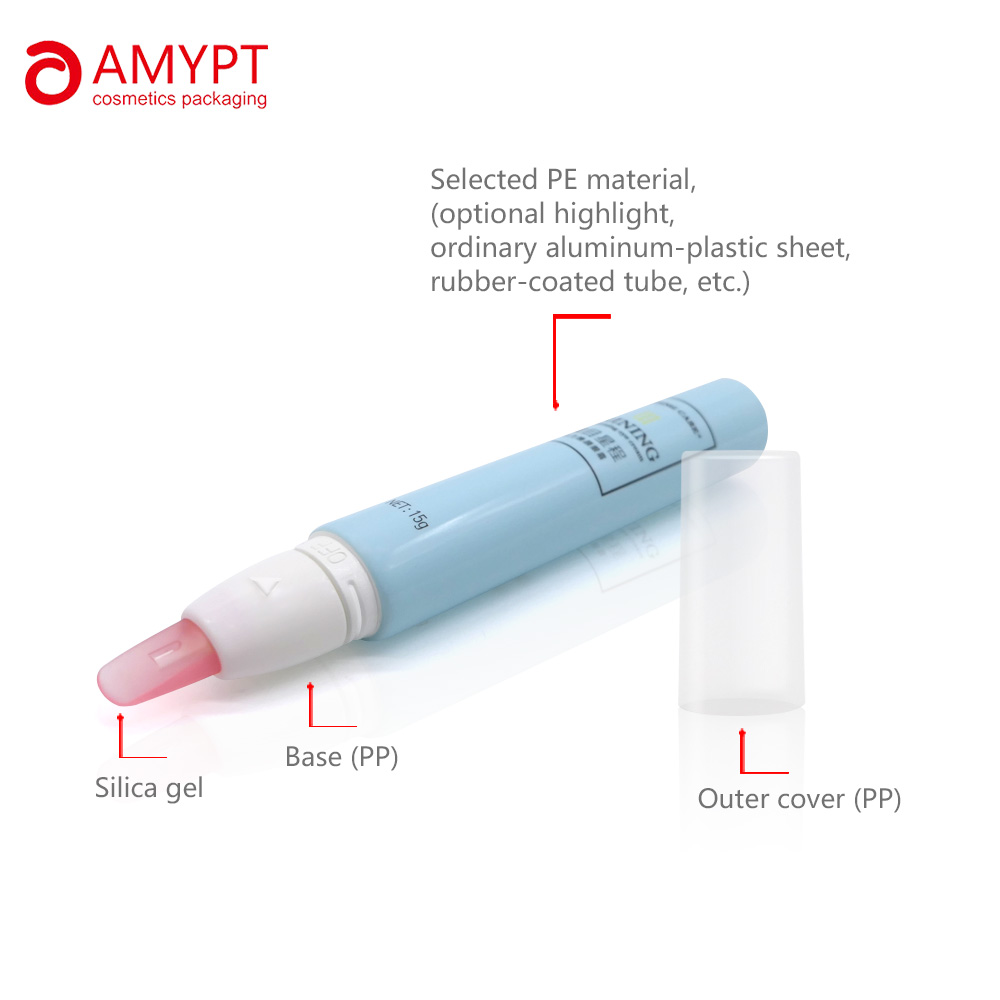 customized plastic tube with silicone applicator