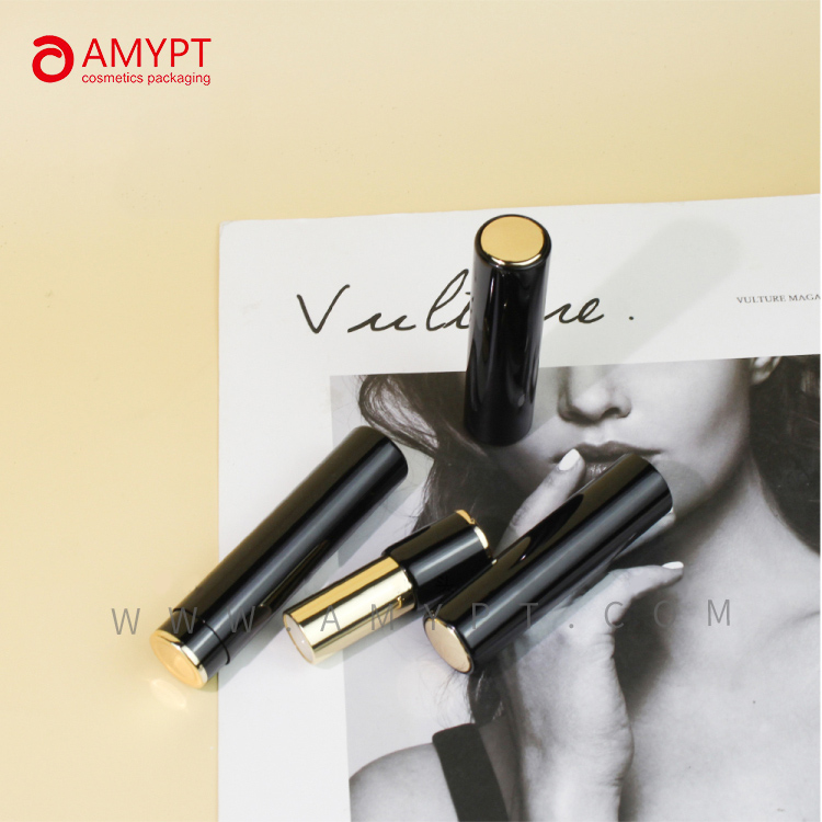 Eco-friendly Cosmetic Lipstick Tube Makeup Packaging Tube High Quality Packaging Cosmetics Plastic Tube with Button