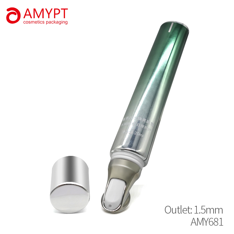 Plastic Tube with Zinc Alloy Applicator Eye Cream Tube