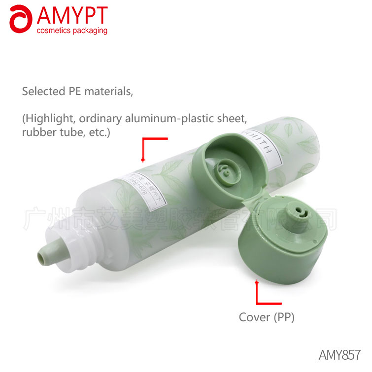 dual chamber tube for cream packaging