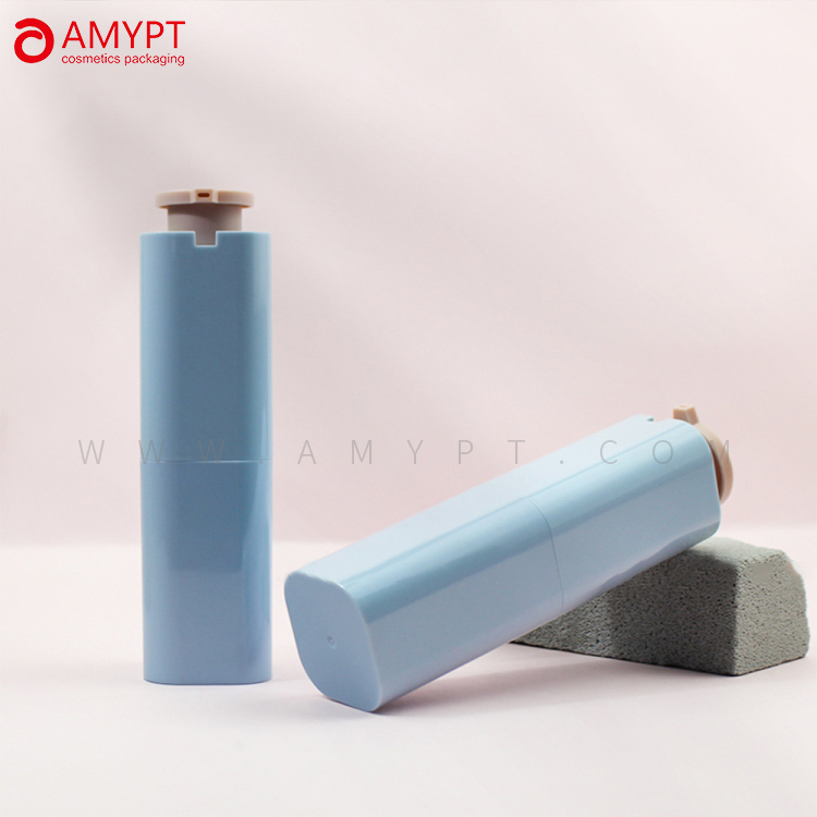 Customized Square Shape Cosmetic Bottle with Airless Pump