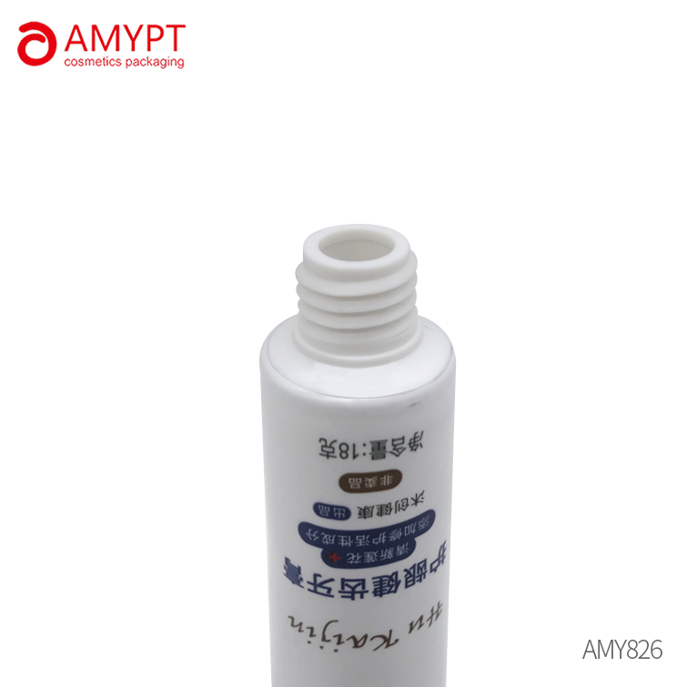 Empty Plastic Cosmetic Hand Cream Tube With Octagonal Cap