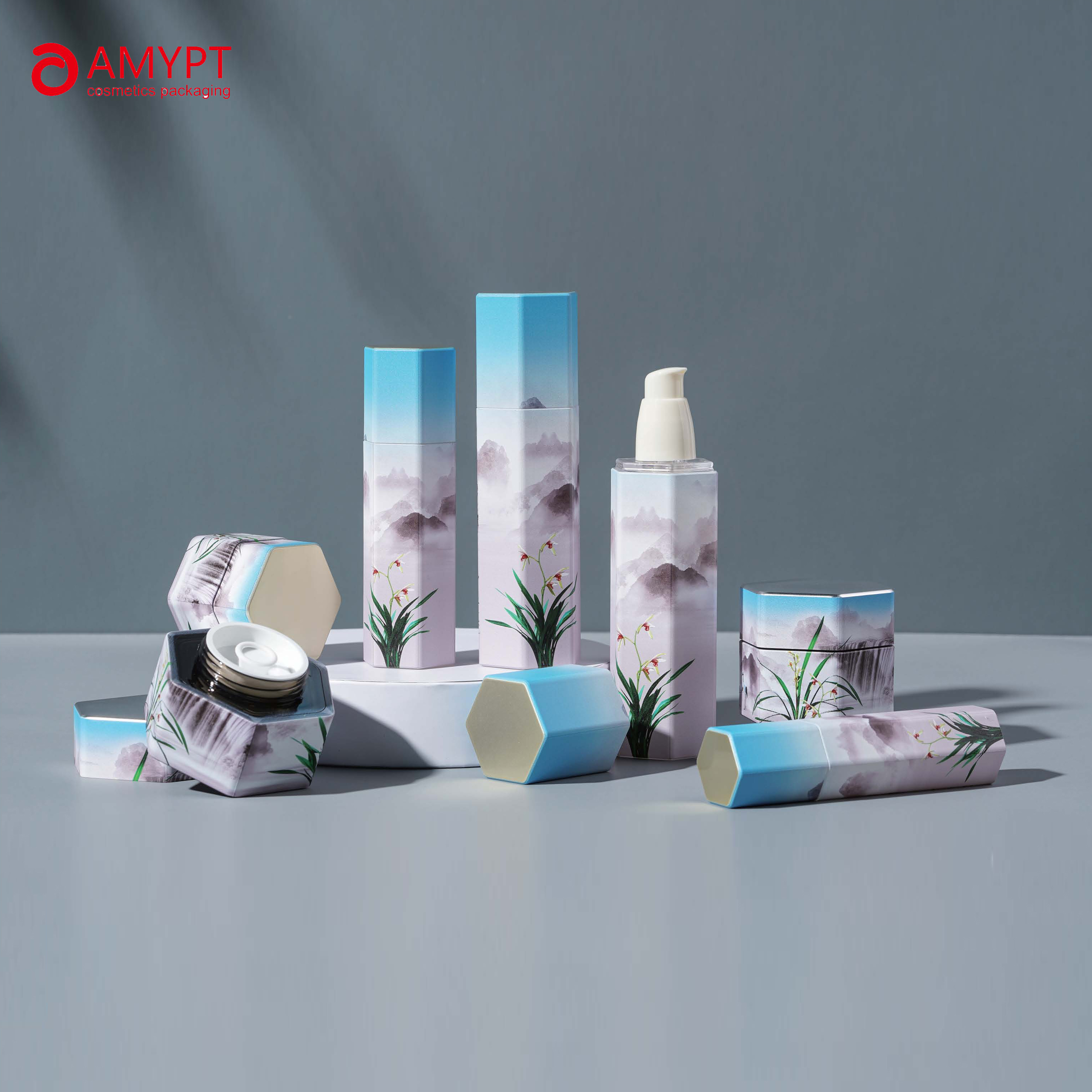 High-end Cosmetic PETG Cream Lotion Jar Bottle Containers