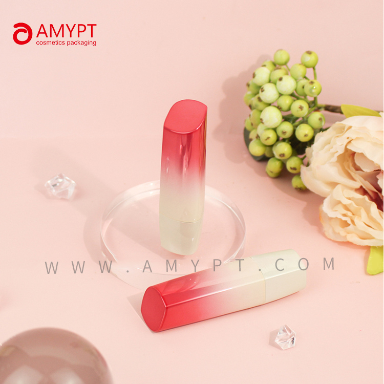 Pink Gradient Color Lipstick Cases Empty Lipstick Container Plastic Cosmetic Packaging Make Up Packagings